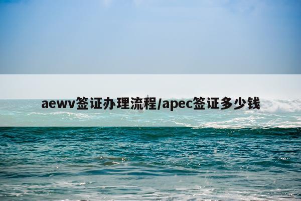 aewv签证办理流程/apec签证多少钱