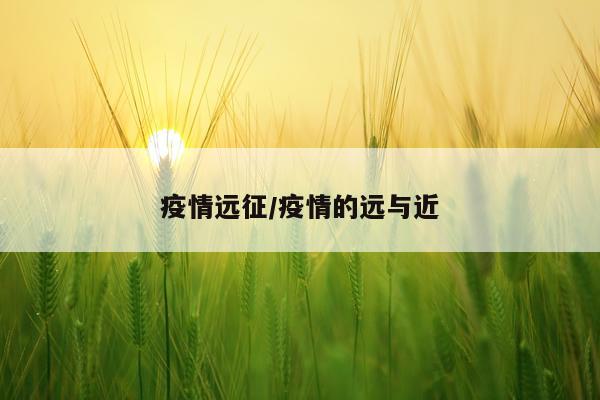 疫情远征/疫情的远与近