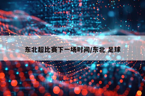 东北超比赛下一场时间/东北 足球