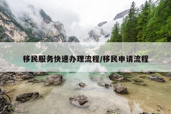 移民服务快速办理流程/移民申请流程