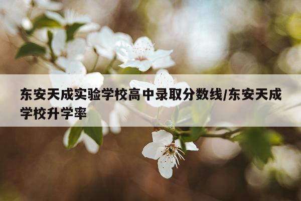 东安天成实验学校高中录取分数线/东安天成学校升学率