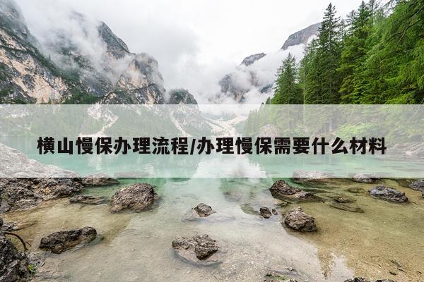 横山慢保办理流程/办理慢保需要什么材料