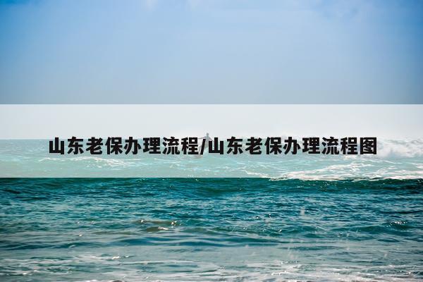 山东老保办理流程/山东老保办理流程图