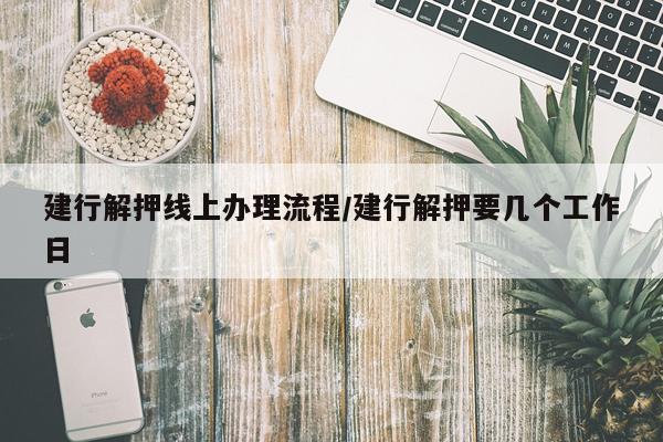 建行解押线上办理流程/建行解押要几个工作日