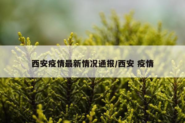 西安疫情最新情况通报/西安 疫情