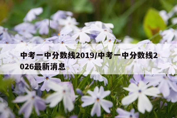 中考一中分数线2019/中考一中分数线2026最新消息