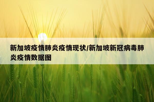 新加坡疫情肺炎疫情现状/新加坡新冠病毒肺炎疫情数据图