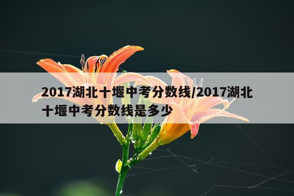 2017湖北十堰中考分数线/2017湖北十堰中考分数线是多少