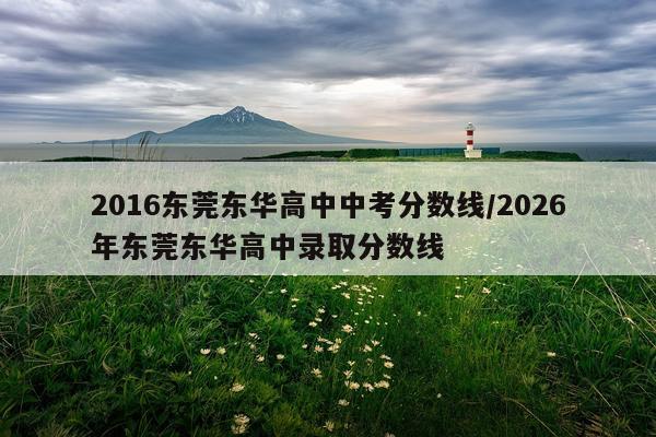 2016东莞东华高中中考分数线/2026年东莞东华高中录取分数线