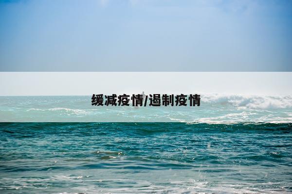 缓减疫情/遏制疫情