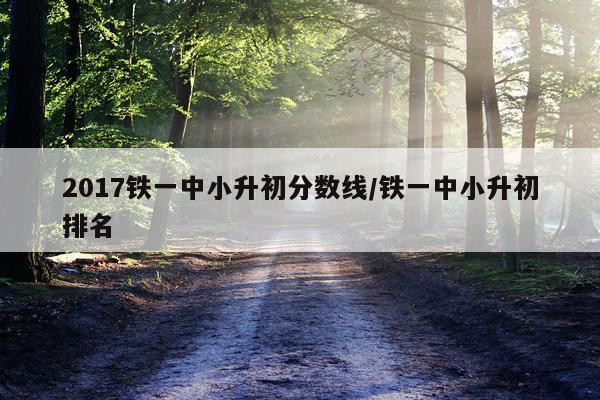 2017铁一中小升初分数线/铁一中小升初排名