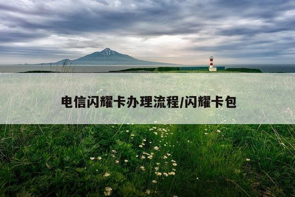 电信闪耀卡办理流程/闪耀卡包