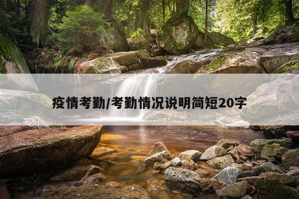 疫情考勤/考勤情况说明简短20字