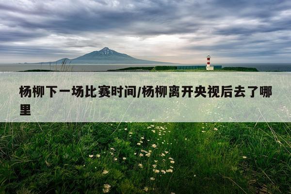 杨柳下一场比赛时间/杨柳离开央视后去了哪里