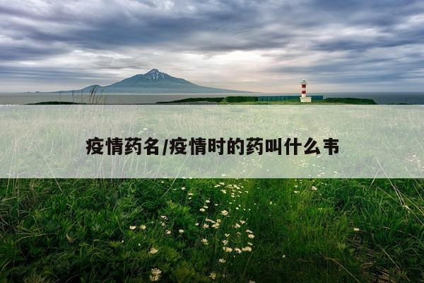 疫情药名/疫情时的药叫什么韦