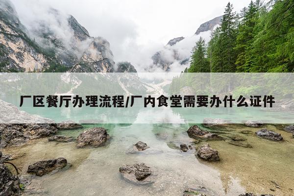厂区餐厅办理流程/厂内食堂需要办什么证件