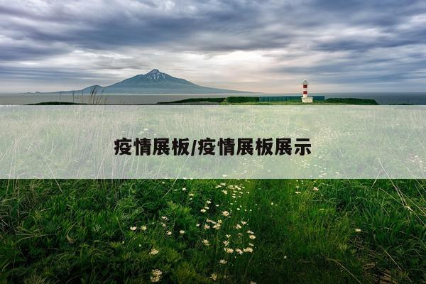 疫情展板/疫情展板展示