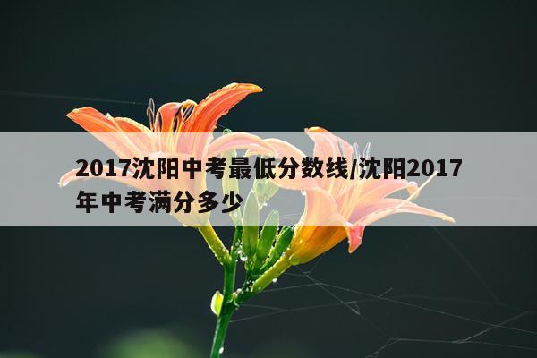 2017沈阳中考最低分数线/沈阳2017年中考满分多少