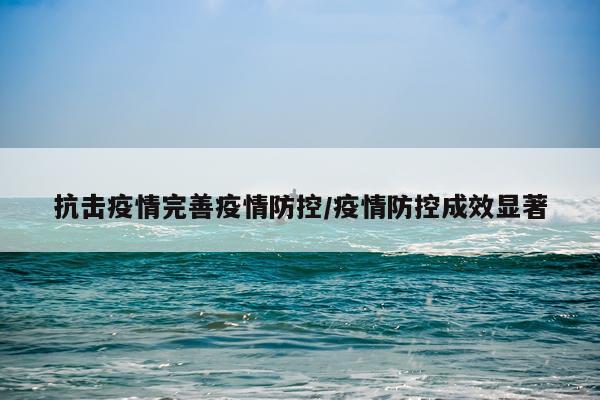 抗击疫情完善疫情防控/疫情防控成效显著