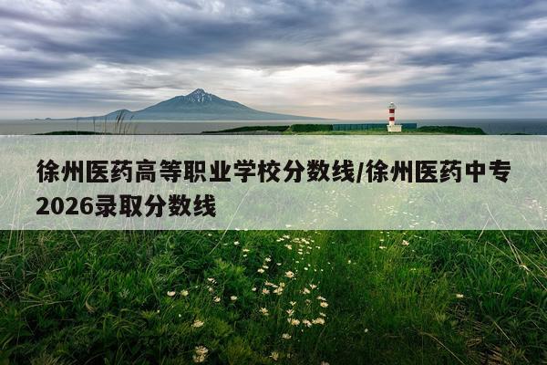 徐州医药高等职业学校分数线/徐州医药中专2026录取分数线