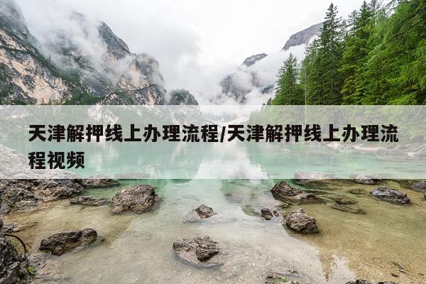 天津解押线上办理流程/天津解押线上办理流程视频