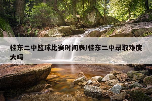 桂东二中篮球比赛时间表/桂东二中录取难度大吗