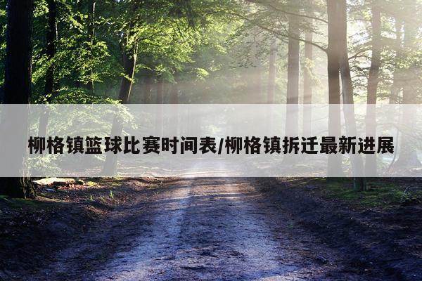 柳格镇篮球比赛时间表/柳格镇拆迁最新进展