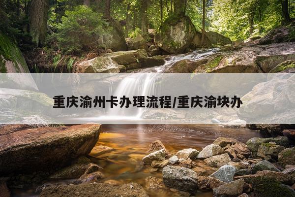 重庆渝州卡办理流程/重庆渝块办