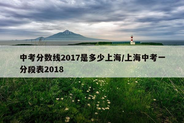 中考分数线2017是多少上海/上海中考一分段表2018