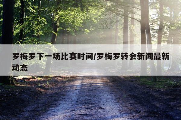 罗梅罗下一场比赛时间/罗梅罗转会新闻最新动态