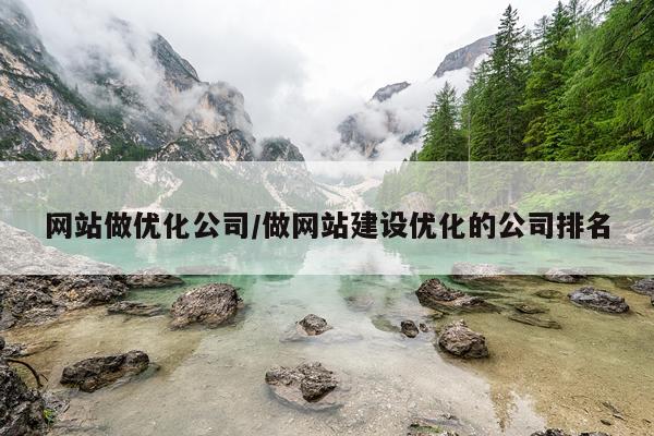 网站做优化公司/做网站建设优化的公司排名