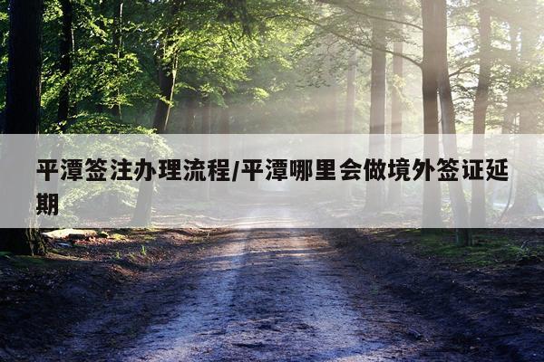 平潭签注办理流程/平潭哪里会做境外签证延期