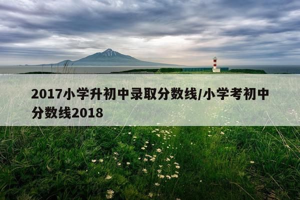 2017小学升初中录取分数线/小学考初中分数线2018
