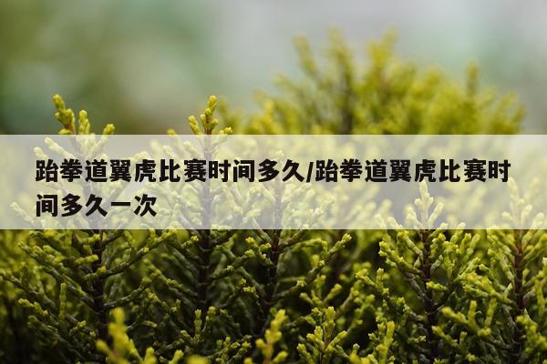 跆拳道翼虎比赛时间多久/跆拳道翼虎比赛时间多久一次