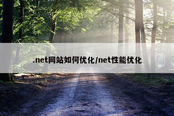 .net网站如何优化/net性能优化