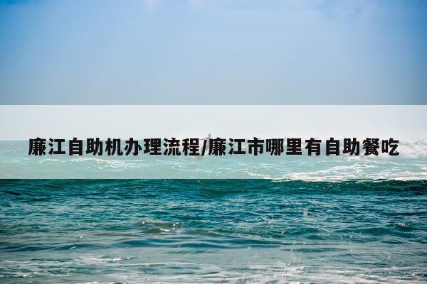 廉江自助机办理流程/廉江市哪里有自助餐吃