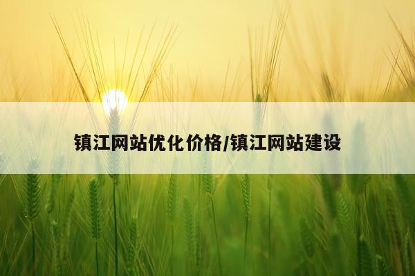 镇江网站优化价格/镇江网站建设