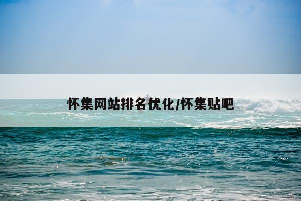 怀集网站排名优化/怀集贴吧
