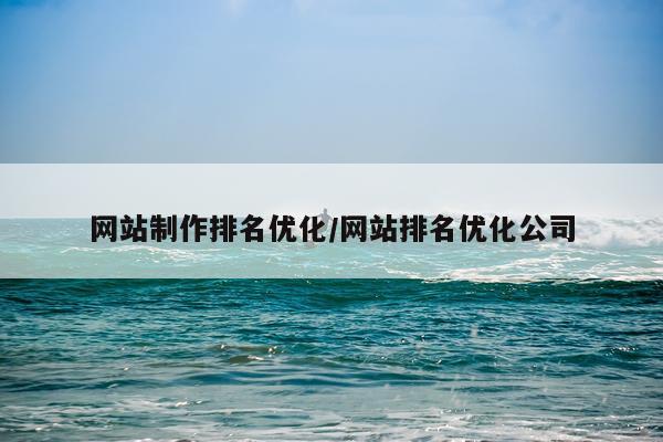 网站制作排名优化/网站排名优化公司