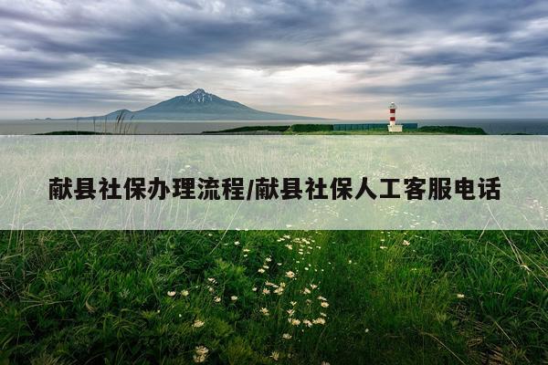 献县社保办理流程/献县社保人工客服电话