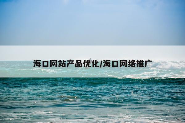 海口网站产品优化/海口网络推广