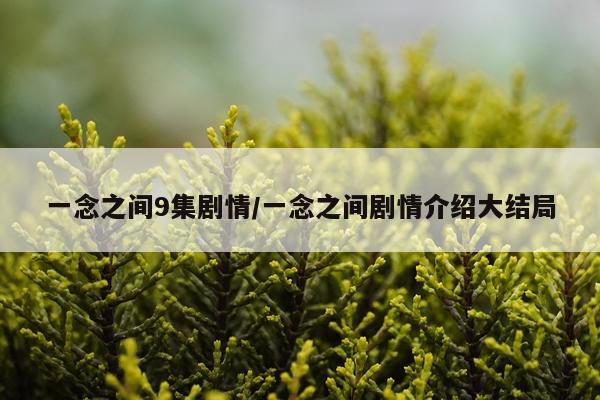 一念之间9集剧情/一念之间剧情介绍大结局