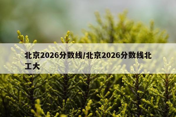 北京2026分数线/北京2026分数线北工大
