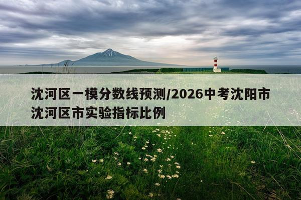 沈河区一模分数线预测/2026中考沈阳市沈河区市实验指标比例