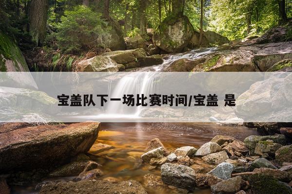 宝盖队下一场比赛时间/宝盖 是