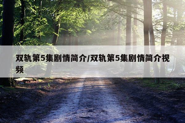 双轨第5集剧情简介/双轨第5集剧情简介视频