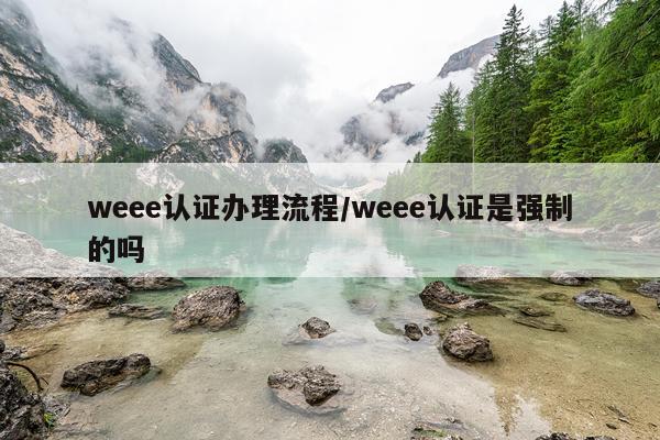 weee认证办理流程/weee认证是强制的吗