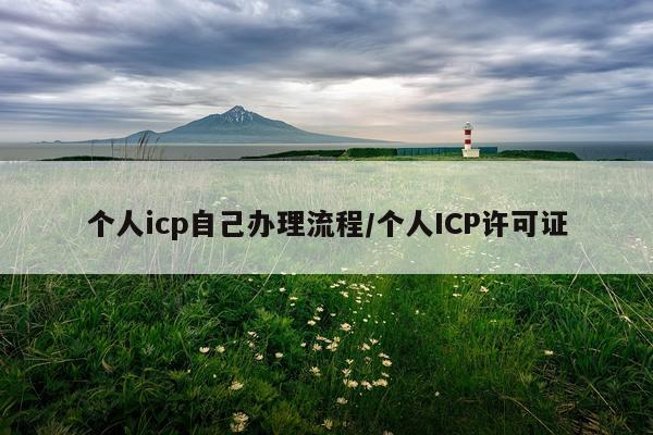 个人icp自己办理流程/个人ICP许可证