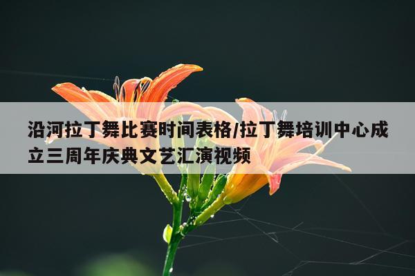 沿河拉丁舞比赛时间表格/拉丁舞培训中心成立三周年庆典文艺汇演视频